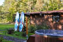 Kraina Relaksu-domki letniskowe Makowo-LINIA BRZEGOWA, POMOST, JACUZZI