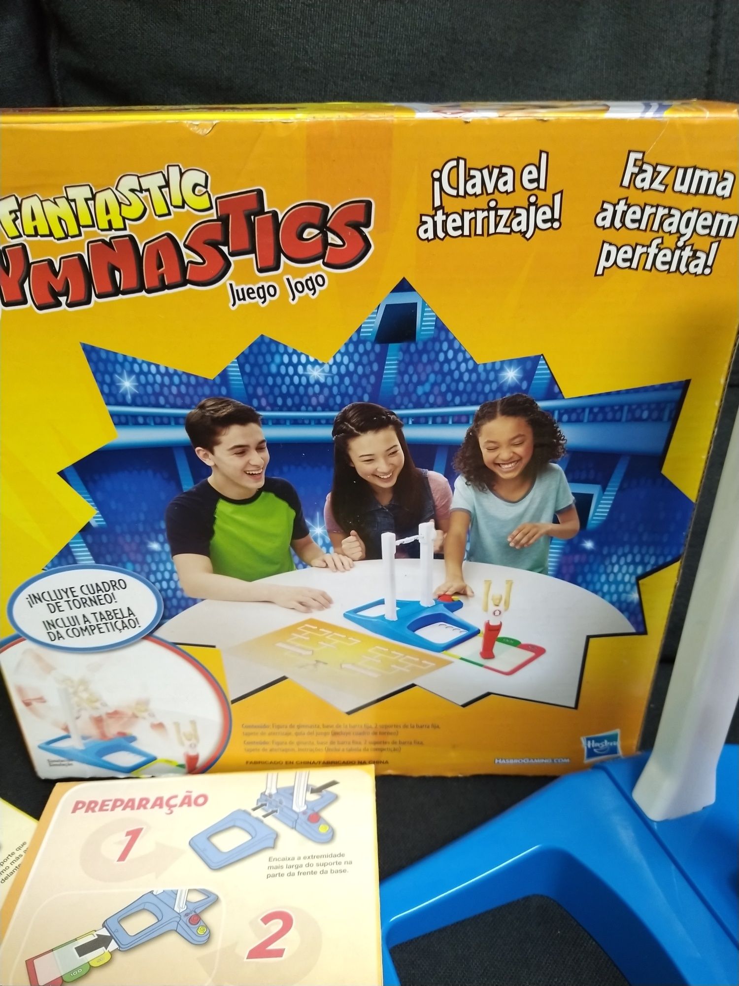 Fantástico jogo de ginástica da Hasbro.