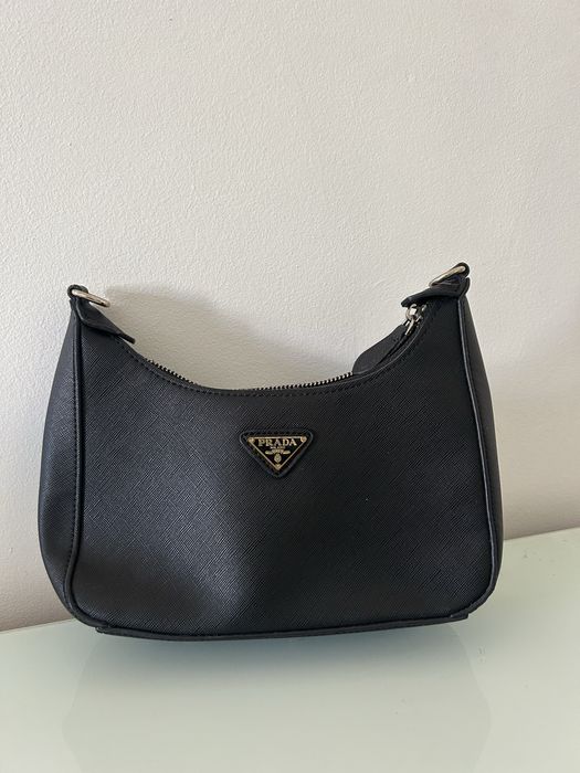 Bolsa Prada Saffiano Re-Edition 2005 Preta – Usada