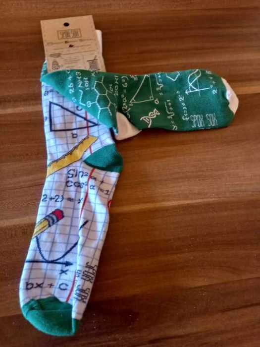 Skarpetki wzór matematyczny Spox Sox, rozmiar 40-43