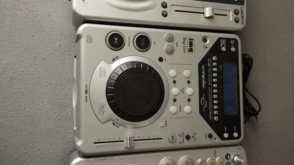 3 sztuki CD player Reloop Img Stage Line DJ mikser