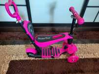 Триколісний самокат з батьківською ручкою 5в1 Best Scooter