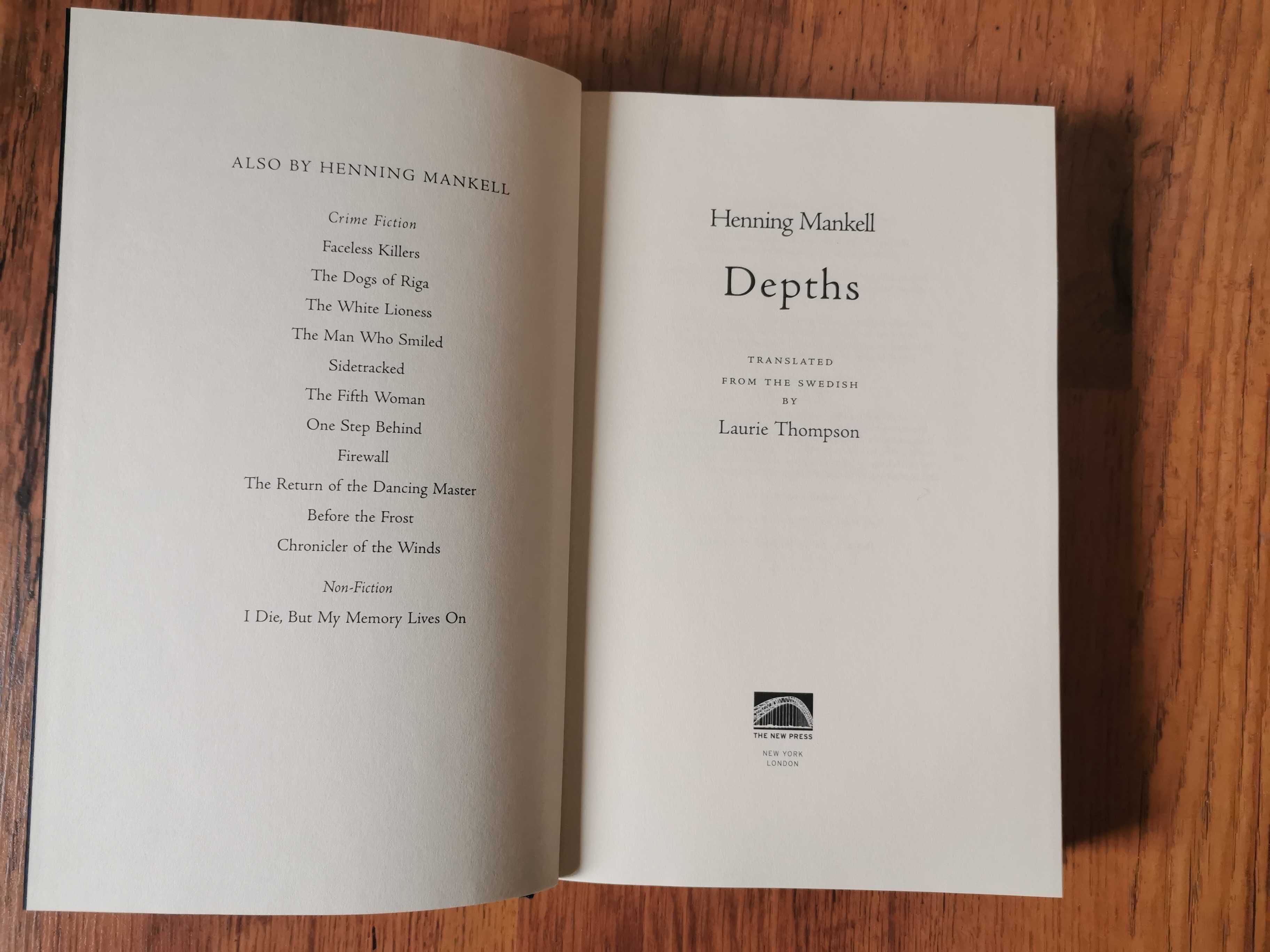 Depths. Henning Mankell