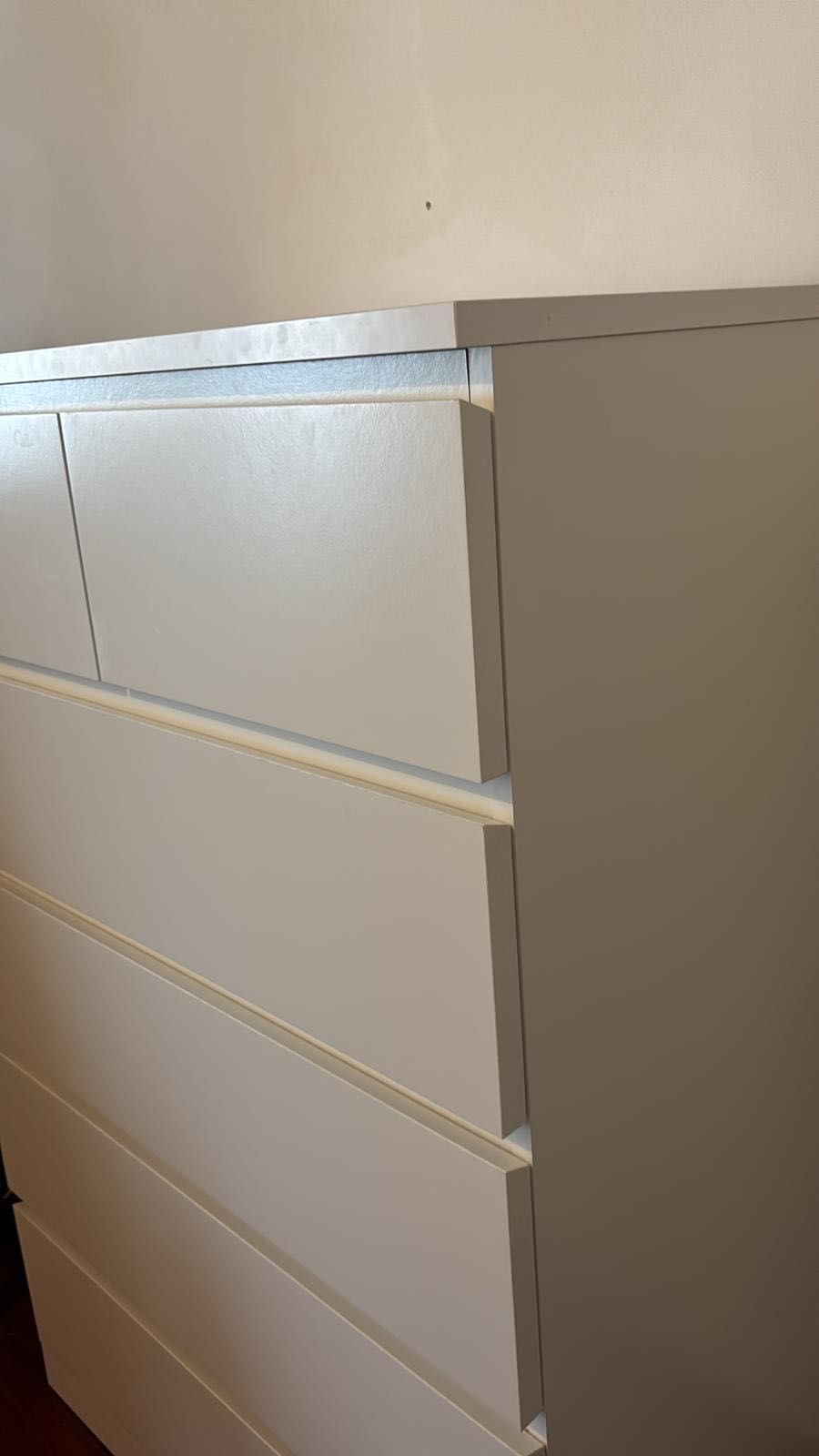 Cómoda MALM 6 Gavetas – Branca, 80x123 cm (IKEA)