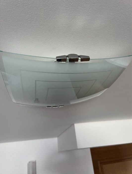 Candeeiro de teto em vidro fosco! Excelente estado