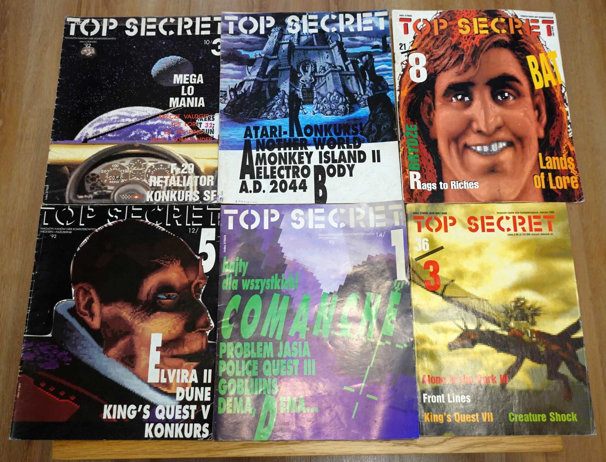 Top Secret ORYGINAŁY 11 numerów 1990 do 1995