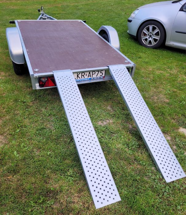 Wypożyczalnia, wynajem przyczepki/platformy*/pod motocykle*,DMC 750 Kg