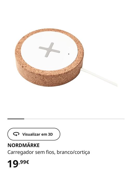 Carregador sem fios Ikea