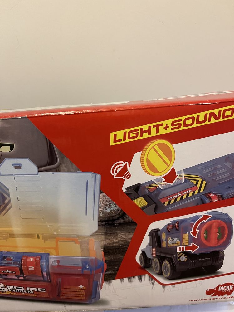 Okazja Samochód Dickie Toys Action do przewozu pieniędzy