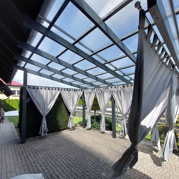 Drewniane wiaty samochodowe, zadaszenia, tarasy, altany z drewna KVH