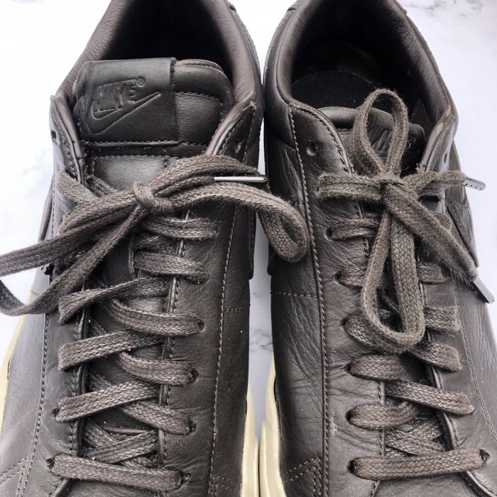 Кросівки чоловічі найк шкіряні темно коричнева шкіра