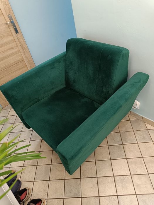 Sprzedam fotel butelkowa zieleń