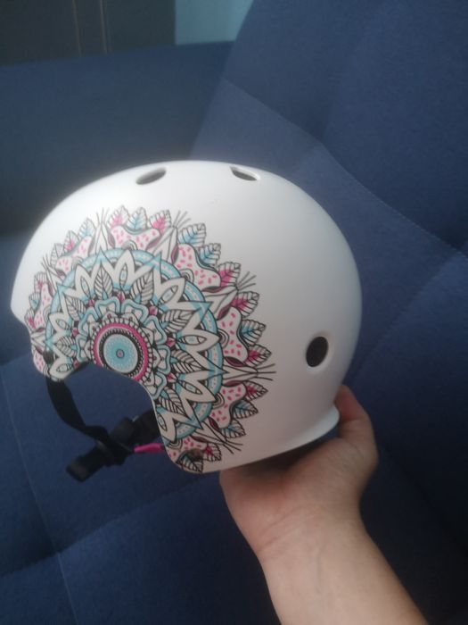 Kask rowerowy biały
