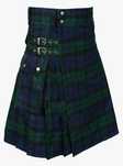 BaronHong Tartan Utility Kilts dla mężczyzn Tartan Kilt z paskami i du