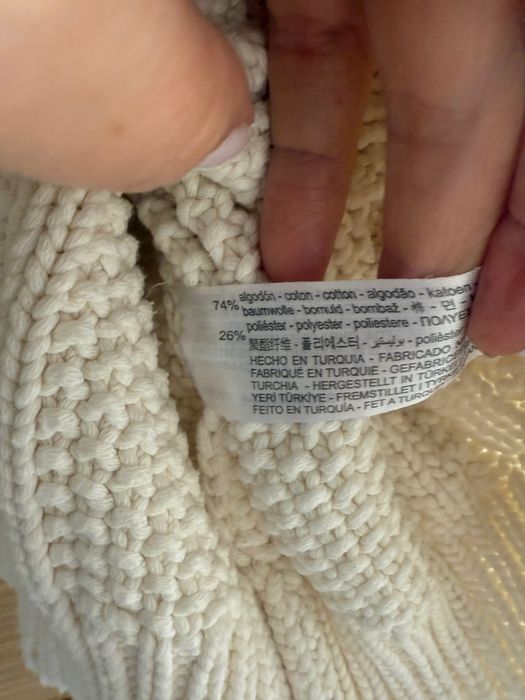 Sweter Zara warkocze