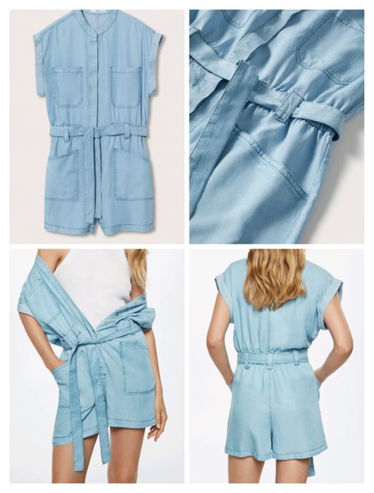 Jeansowy kombinezon damski M