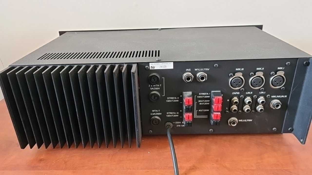 Wzmacniacz radiowęzłowy Elektronika WM-5122 moc 120W