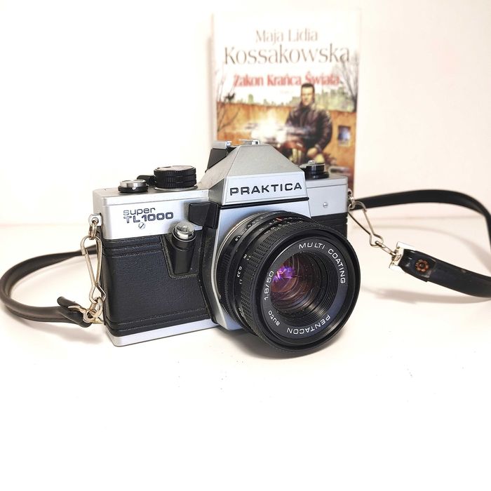 Analogowa Lustrzanka z 1980 r PRAKTICA Super TL 1000 lens 50mm 1:1,8