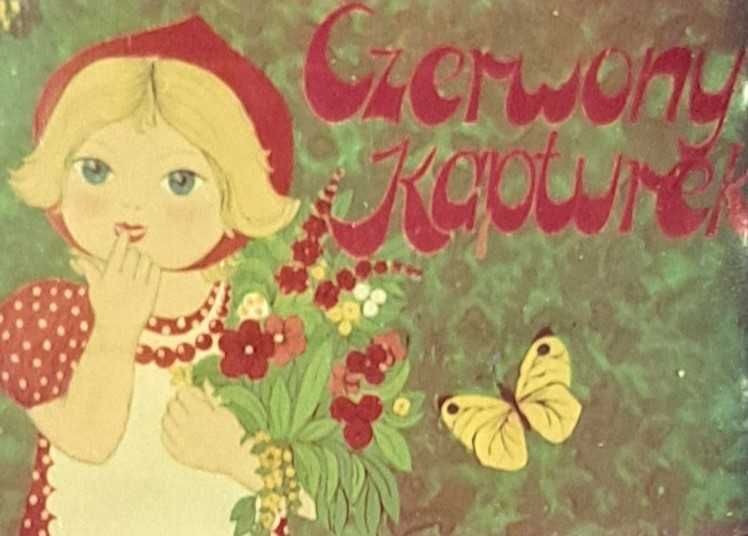 CZERWONY KAPTUREK bajka na rzutnik projektor diaskop PRL
