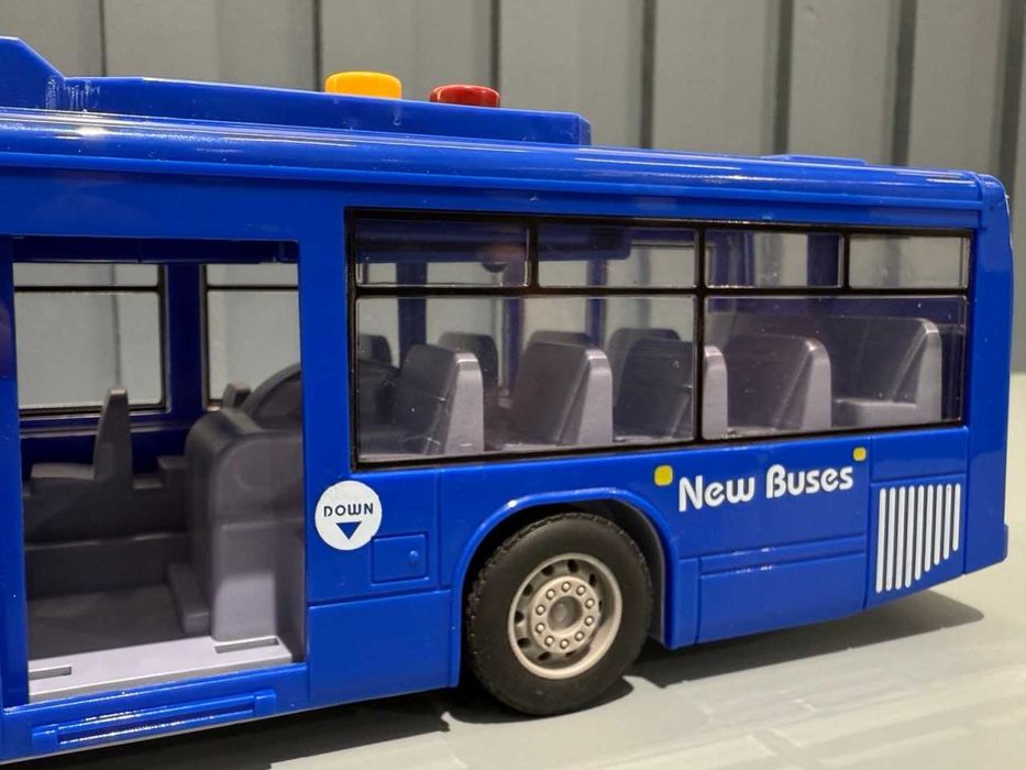 Автобус міський інерція музика світло Синій (1106 B) Розд/Дроп