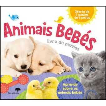 Livro de Puzzles: Animais Bebés