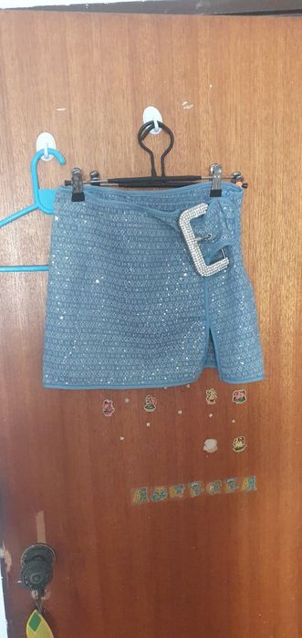 Conjunto de tope e saia curta