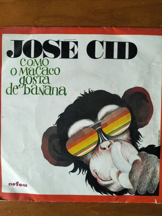 Disco de vinil José Cid - como o macaco gosta de banana'