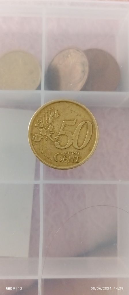 Moeda 0.5€ de Miguel Cervantes
