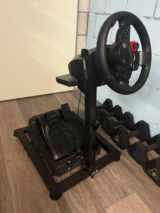 Suporte Next Level Racing + Volante Logitech DFGT