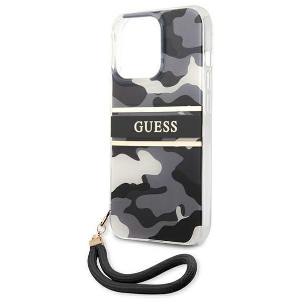 Etui na iPhone 13 Pro Max Guess Camo Strap Collection