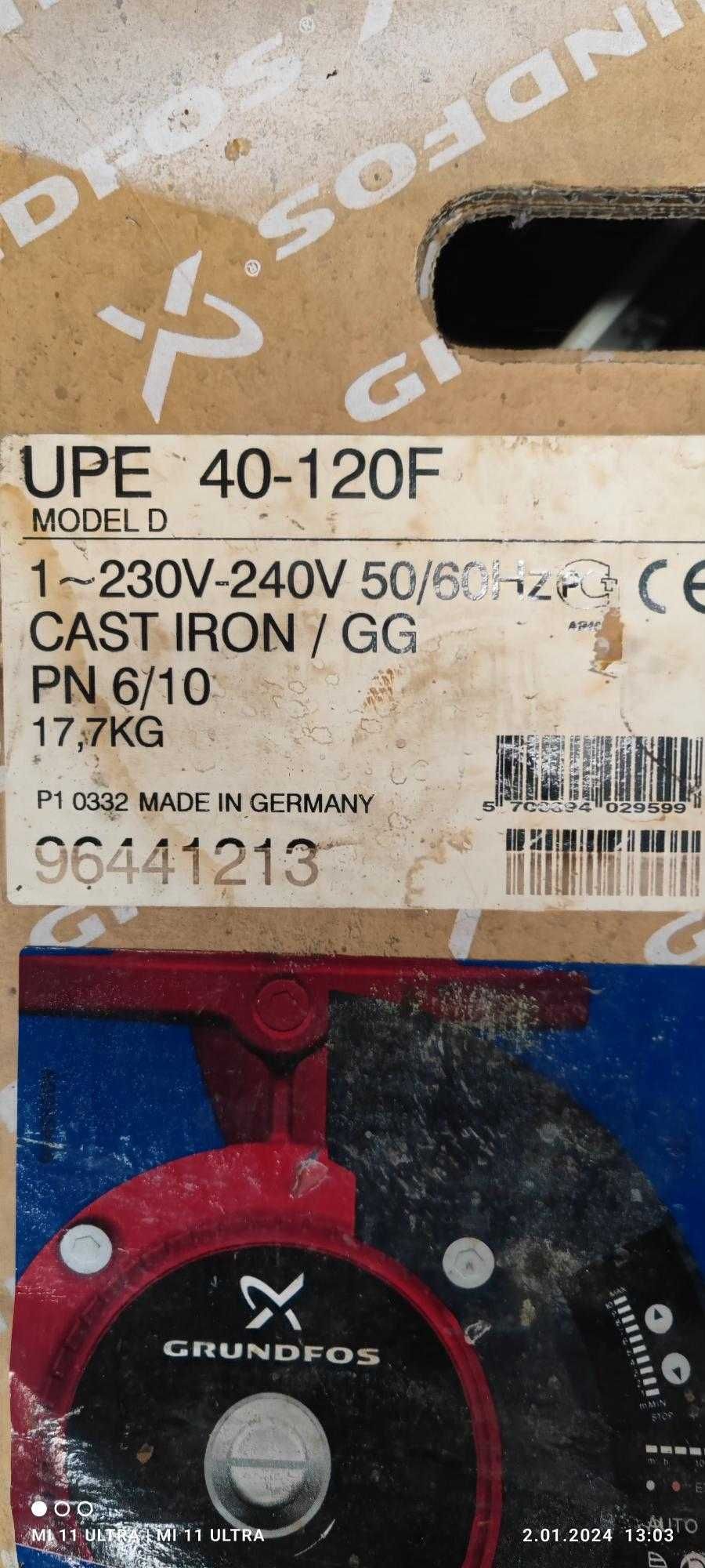 Pompa Grundfos UPE 40-120/F MAGMA