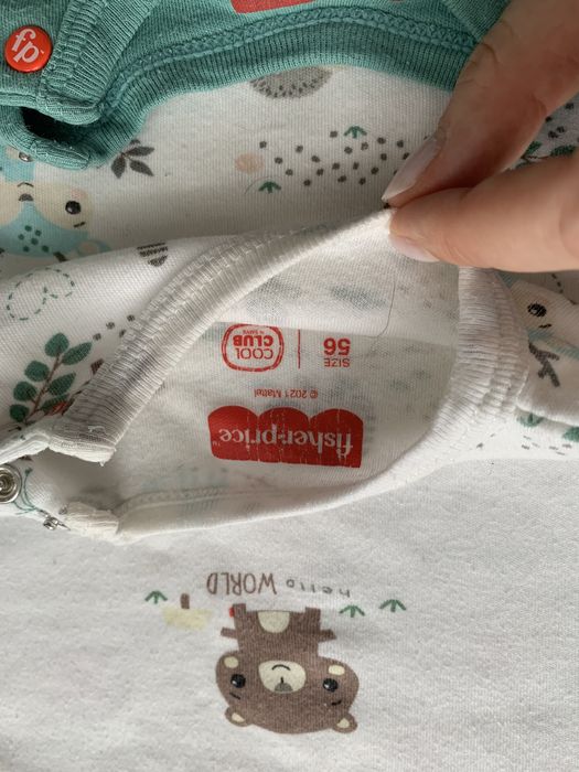 Body bawełniane Fisherprice 3 szt