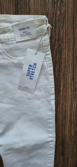 Jeansy Białe h&m