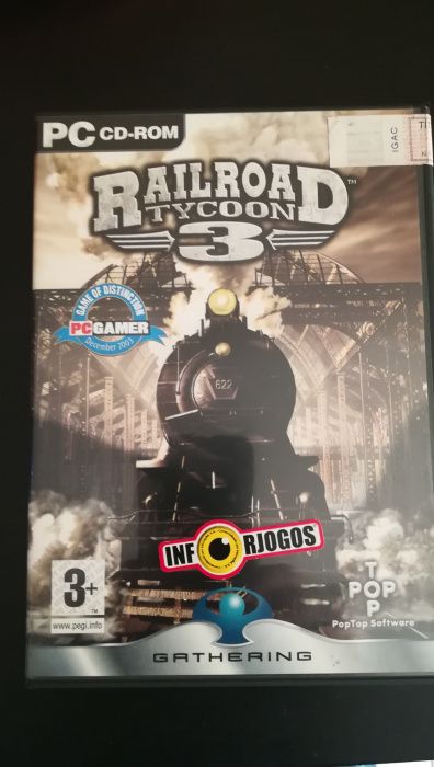 Jogo PC "RailRoad Tycoon 3" (Optimo Estado)