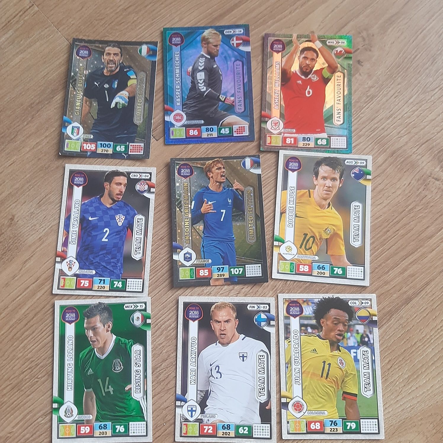 Karty Panini Fifa 2018