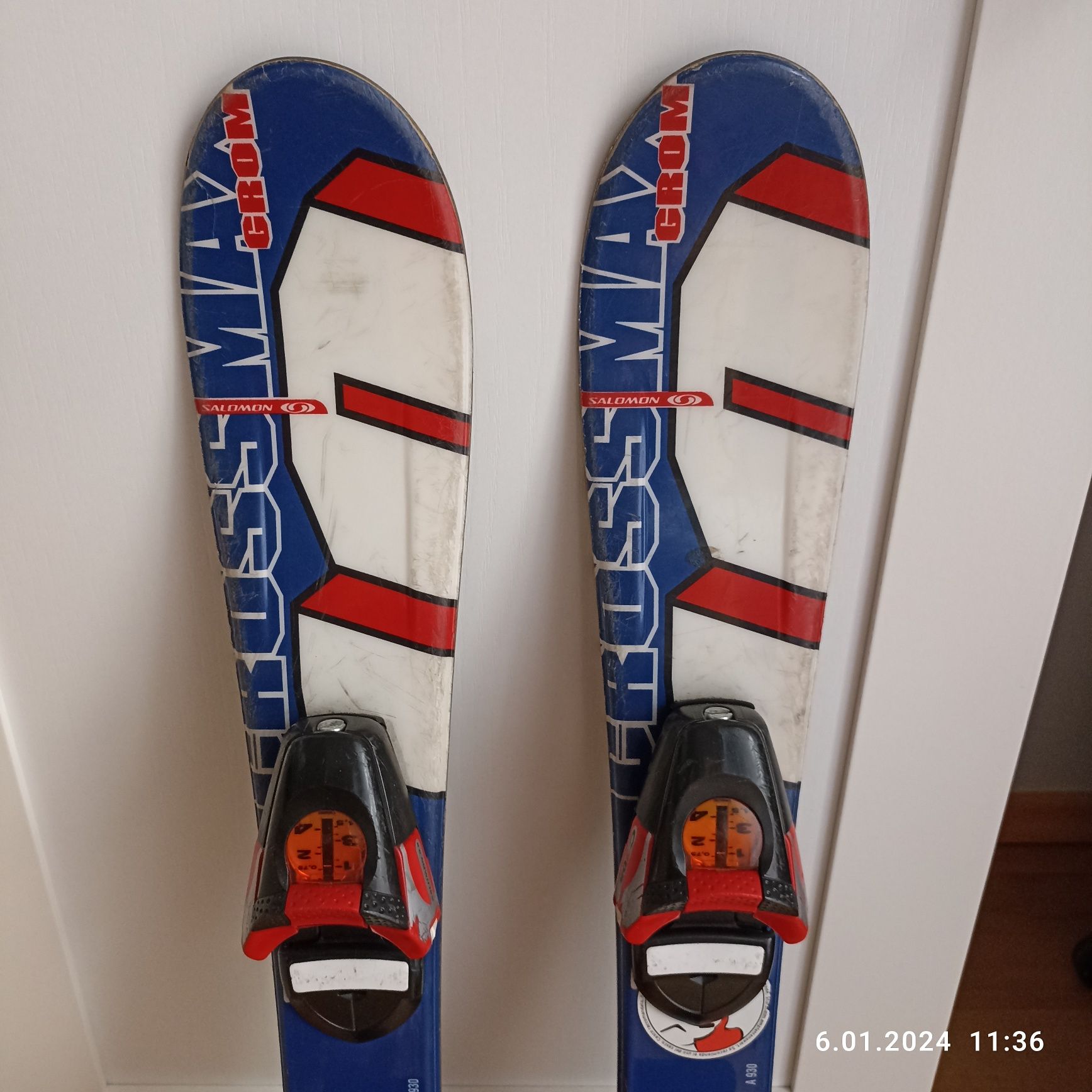 Narty dziecięce Salomon 70cm + buty narciarskie Head 201 mm