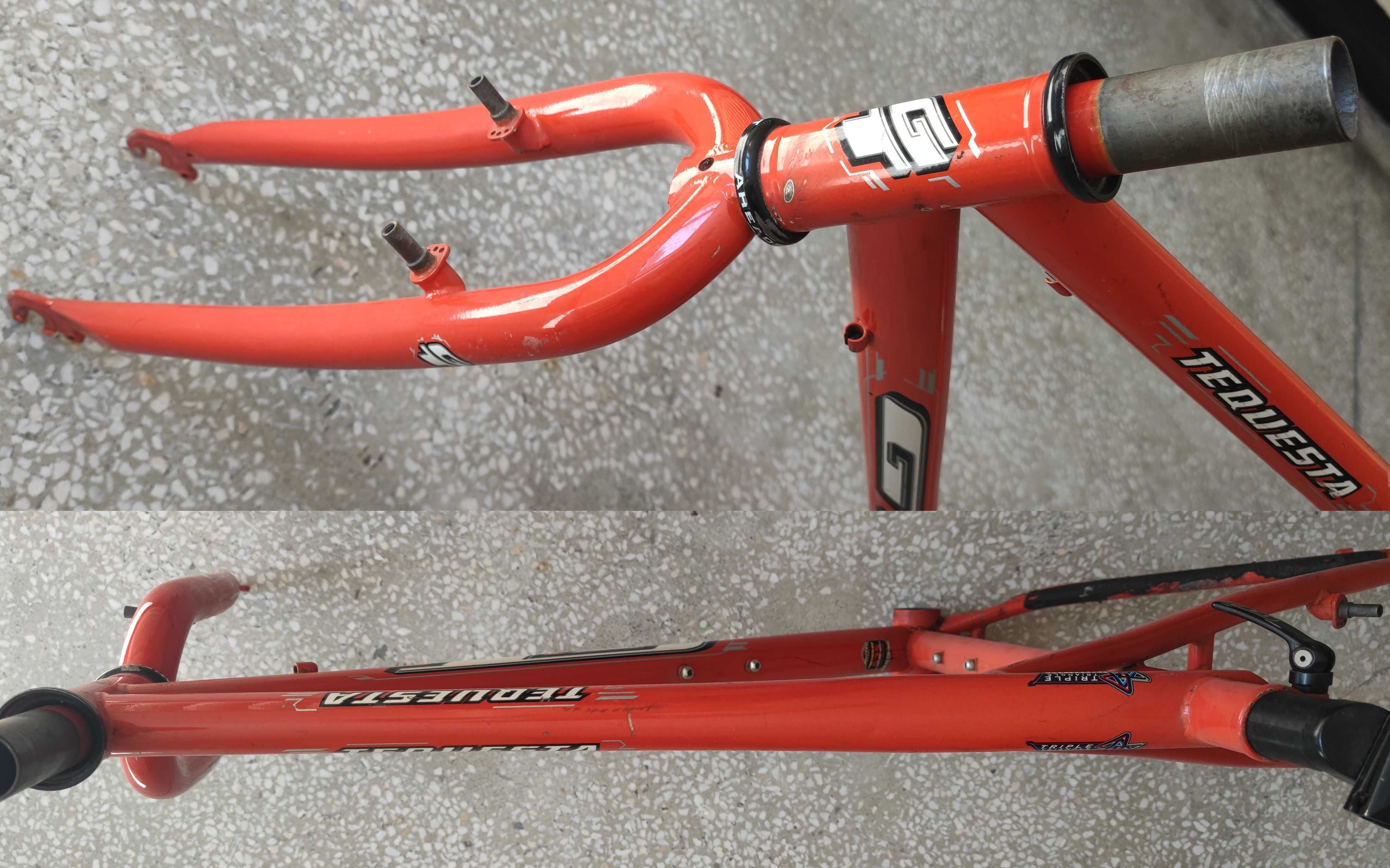 Stalowy frameset 18" GT Tequesta 26" CrMo Reynolds 525 retro MTB