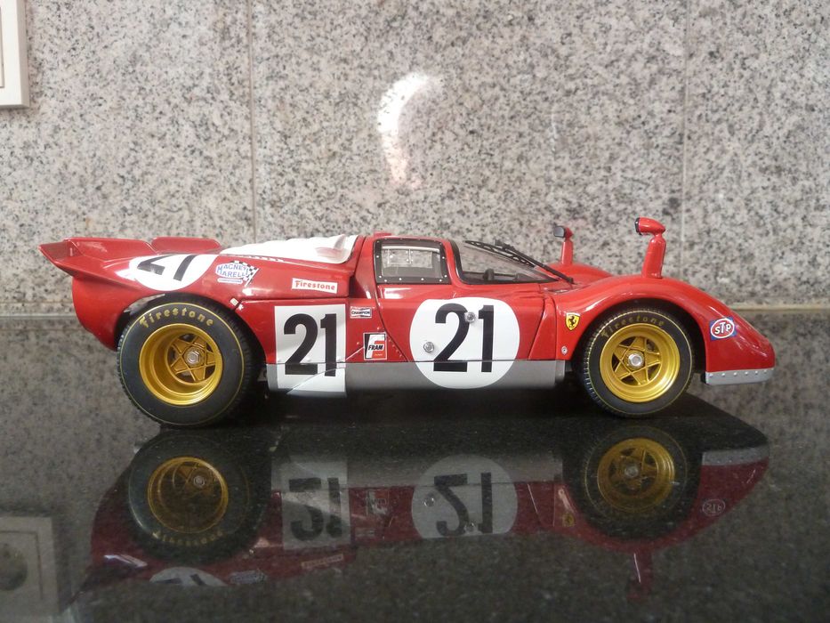 1:18 Hot Wheels Elite, Ferrari 512S, 12H Sebring 70 AutoArt Minichamps