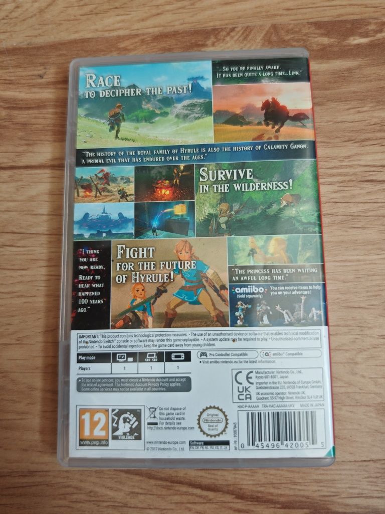 The Legend of Zelda elda breath of the wild Nintendo Switch