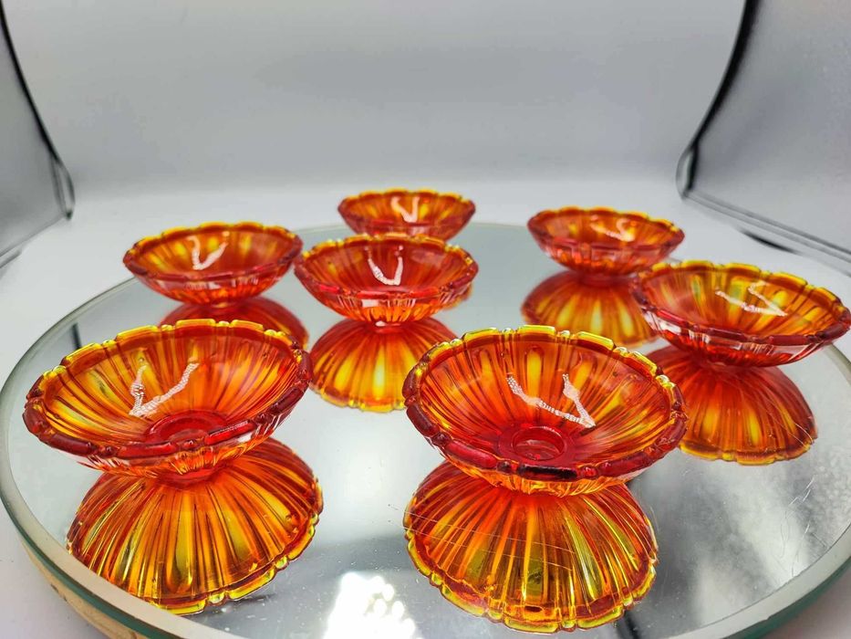 Stara szklana miseczka,miseczki,Bohemia,lata 60-70,cena za 1 sztukę