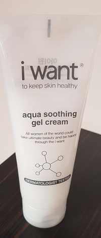 I Want, Placenta Aqua Soothing Gel Cream (Łagodzący żel - krem z place