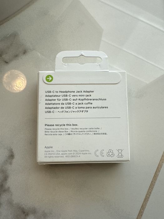 Apple przejsciówka USB-C jack gniazdo sluchawek