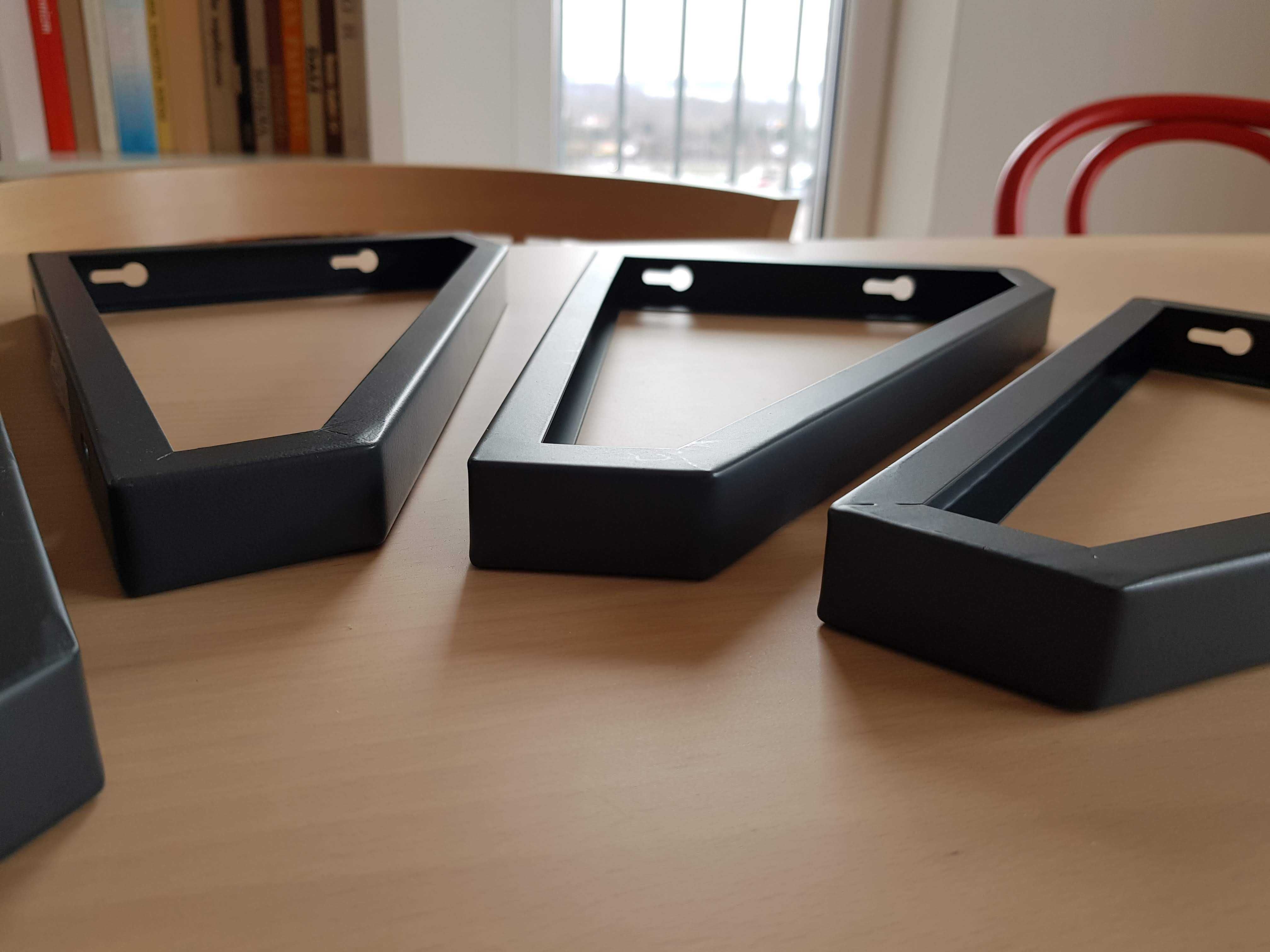 Ikea Ekby Lerberg 4szt. czarny wsporniki do półek loft wspornik półka
