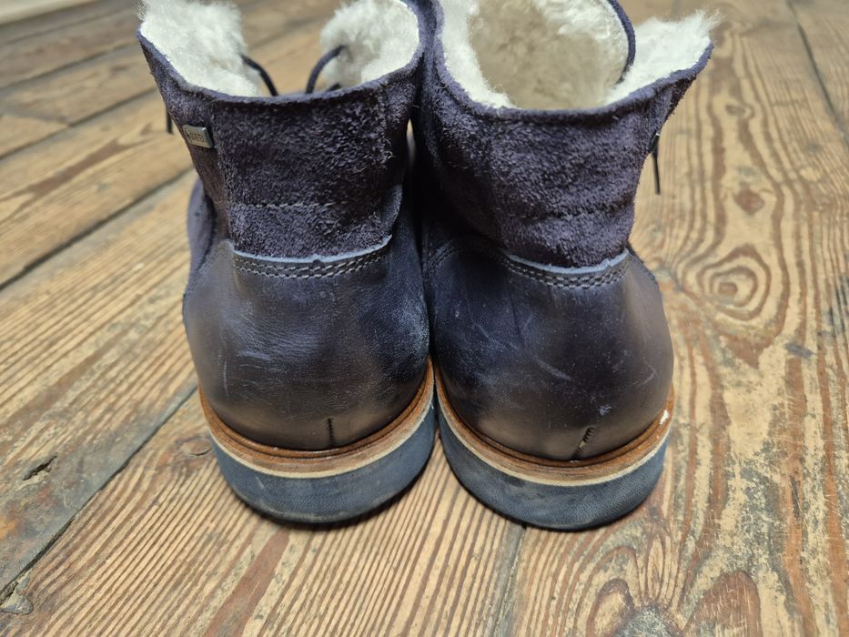 Buty skórzane z wełną 42