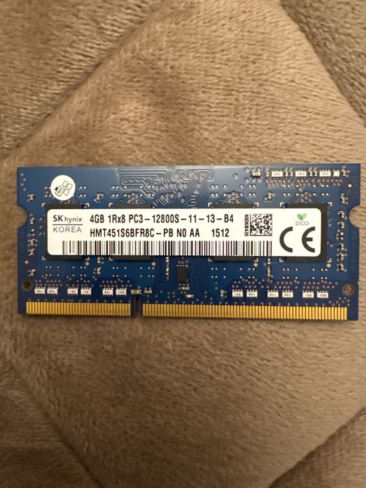 Оперативна память до ноутбука DDR3, 4 GB