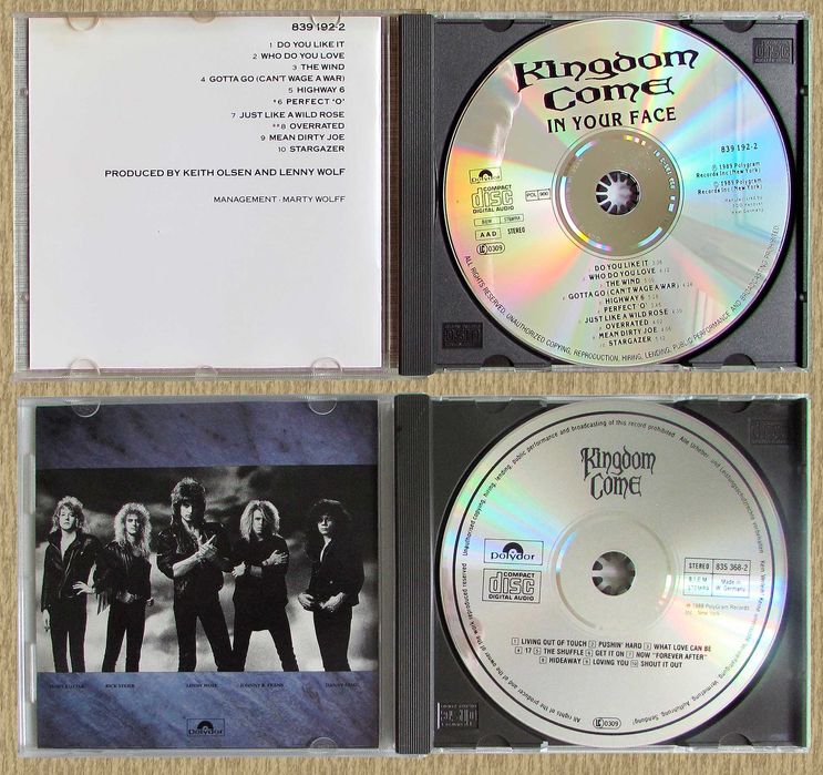 CD Kingdom Come, AC/DC, Threshold, Metallica, Humble Pie  и др