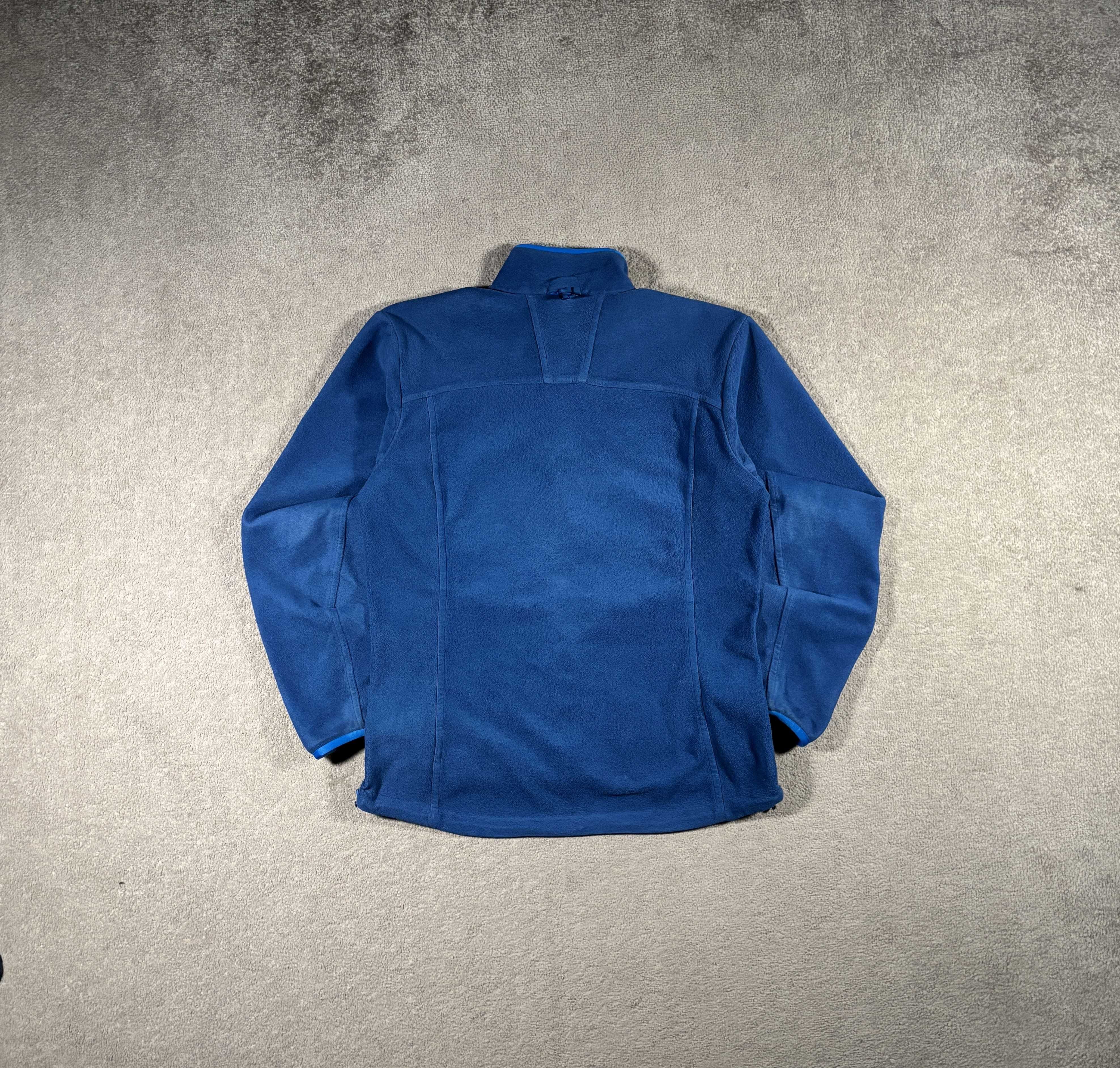 Polar Adidas L Granatowy Vintage Climacool Ciepły Rozpinany