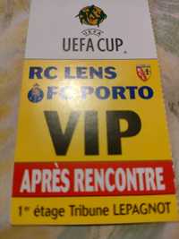 Bilhete do  RC LENS Vs FC Porto