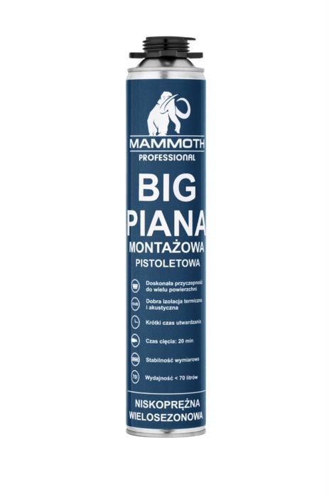 Piana montażowa pistoletowa BIG 870 ml