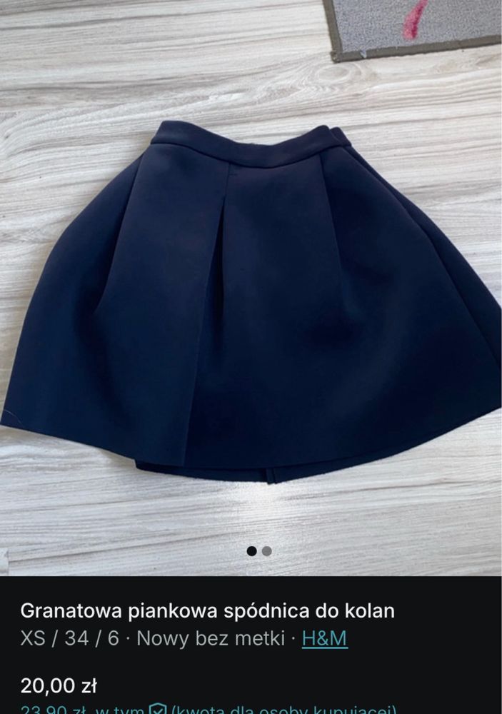 Spodniczka granatowa rozmiar xs